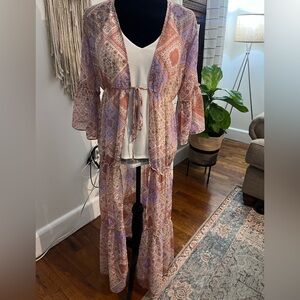 Day Trip Bohemian Floral Kimono